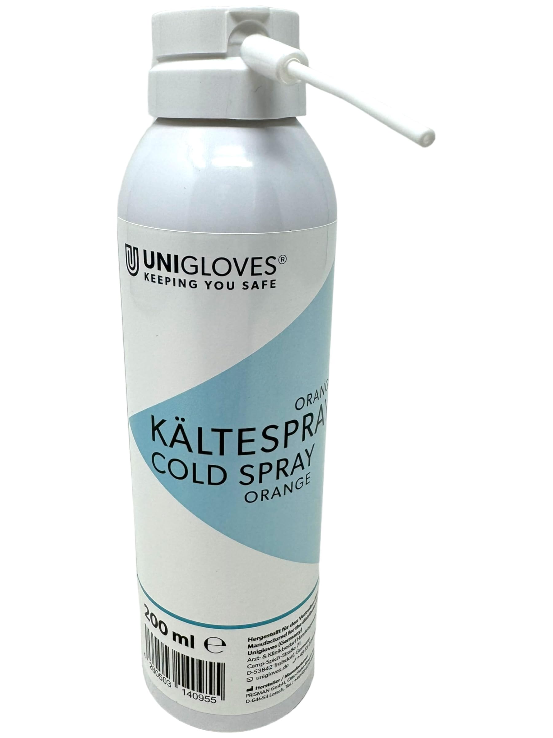 INKgrafiX® Unigloves Kältespray ORANGE Piercing - 200ml - IG69344 - Kühlspray Eisspray Spray Spraydose Piercings Pflege Reinigung kalt