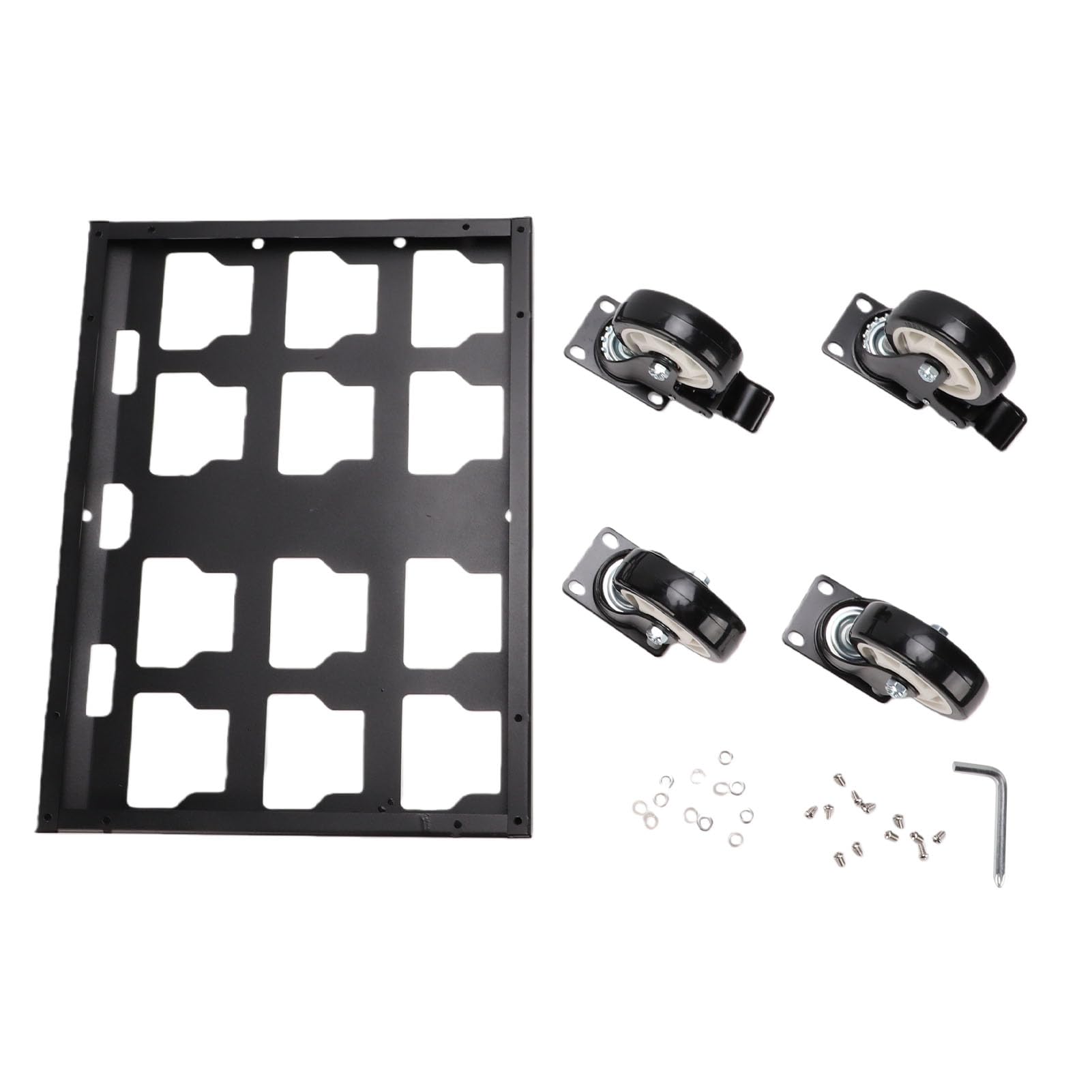 Fydun Carro de Herramientas Alta Resistencia Caja Modular Rodante con Marco Acero Al Carbono Reforzado Ruedas Bloqueo Capacidad 400 LB para Lugar Trabajo Taller Garaje