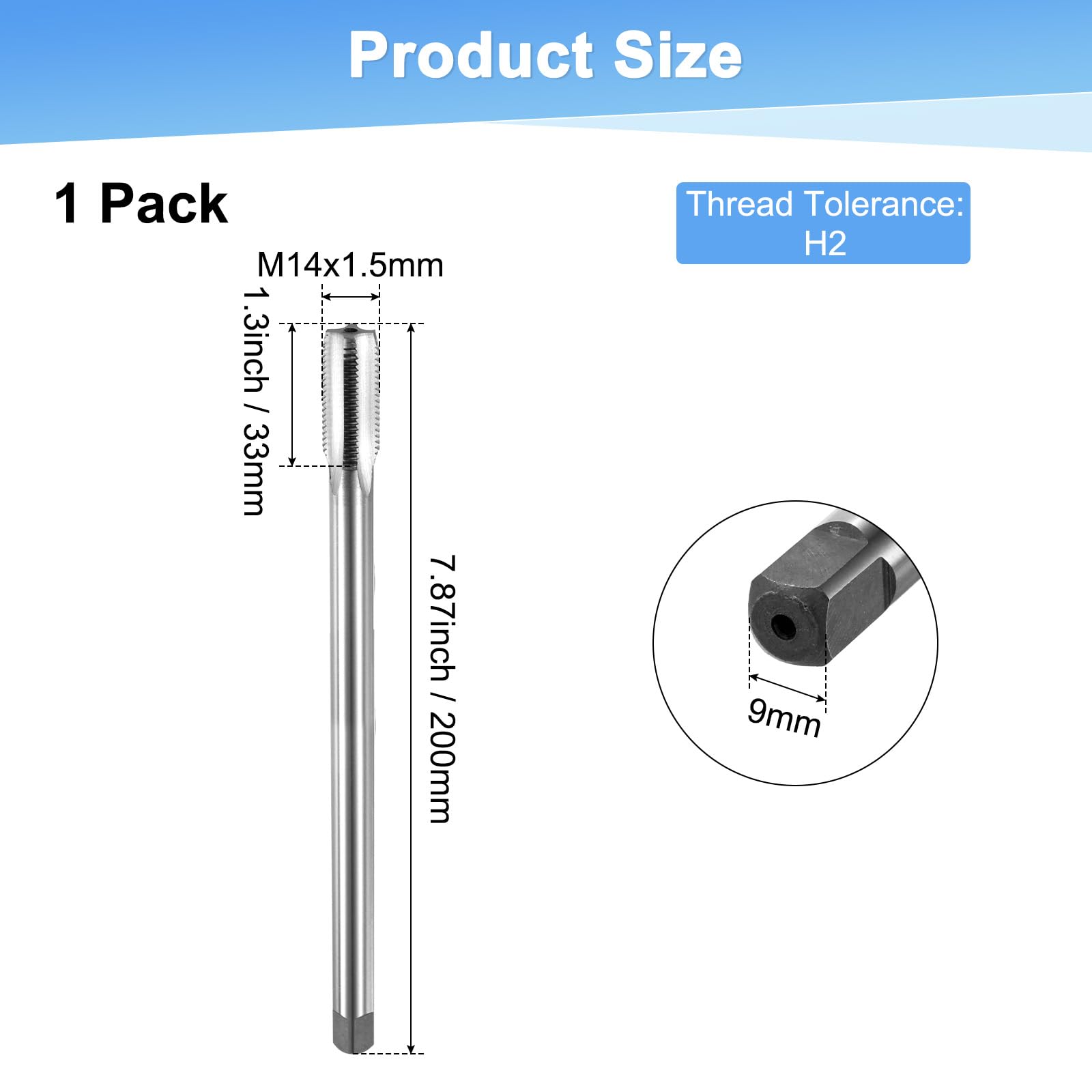 M METERXITY M14x1.5mm Metric Thread Tap - Image 3