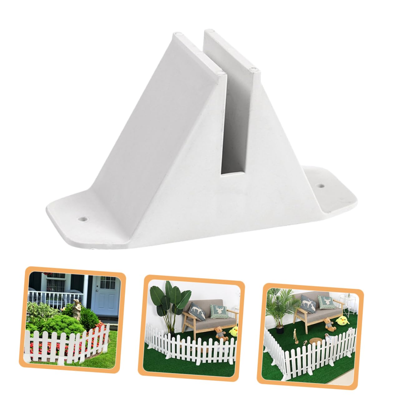 6 Piezas De Base De Valla Panel De Pantalla Pies De Pie Base De Poste De Valla Soporte Para Valla De Jardín Separador De Soporte Para Valla De Piquete Soporte