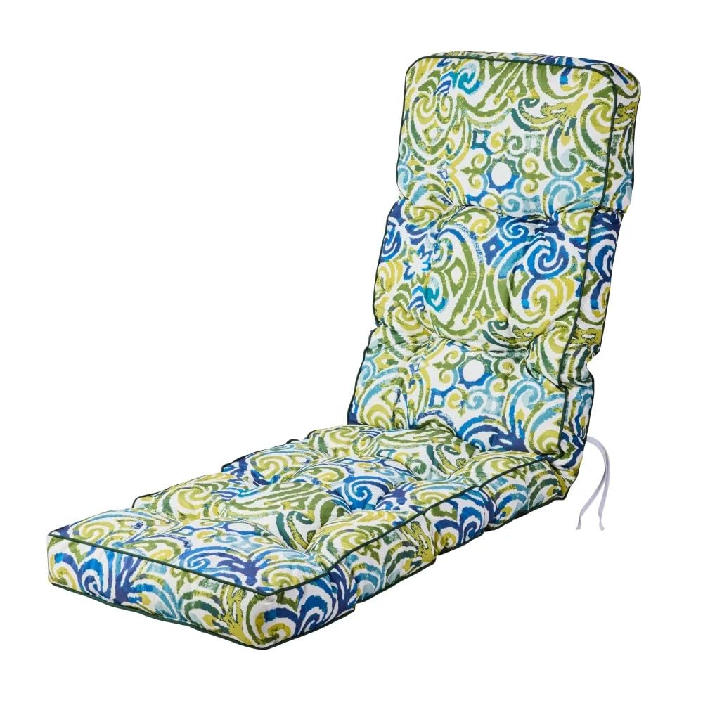 Alfresia Replacement Blue Green Multi Classic Relaxer Garden Cushion from B&Q