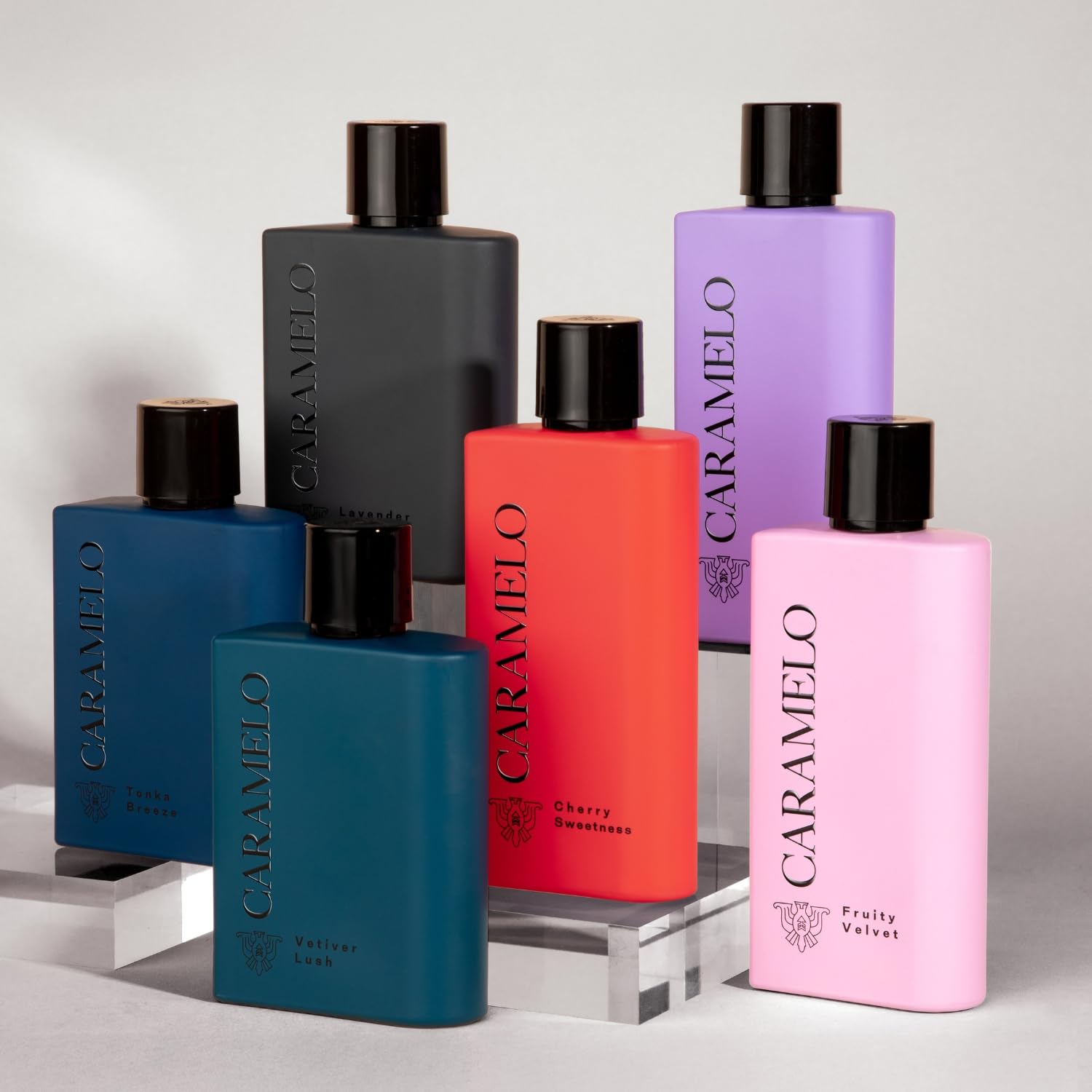 CARAMELO - Lavender Woods Estuche Regalo 100 + 30 ml, Colonia Hombre, Pack 2, Perfume Formato Spray, Eau de Toilette Natural y Masculina, Aroma Amaderado Especiado, Fragancia Fresca, Elegante