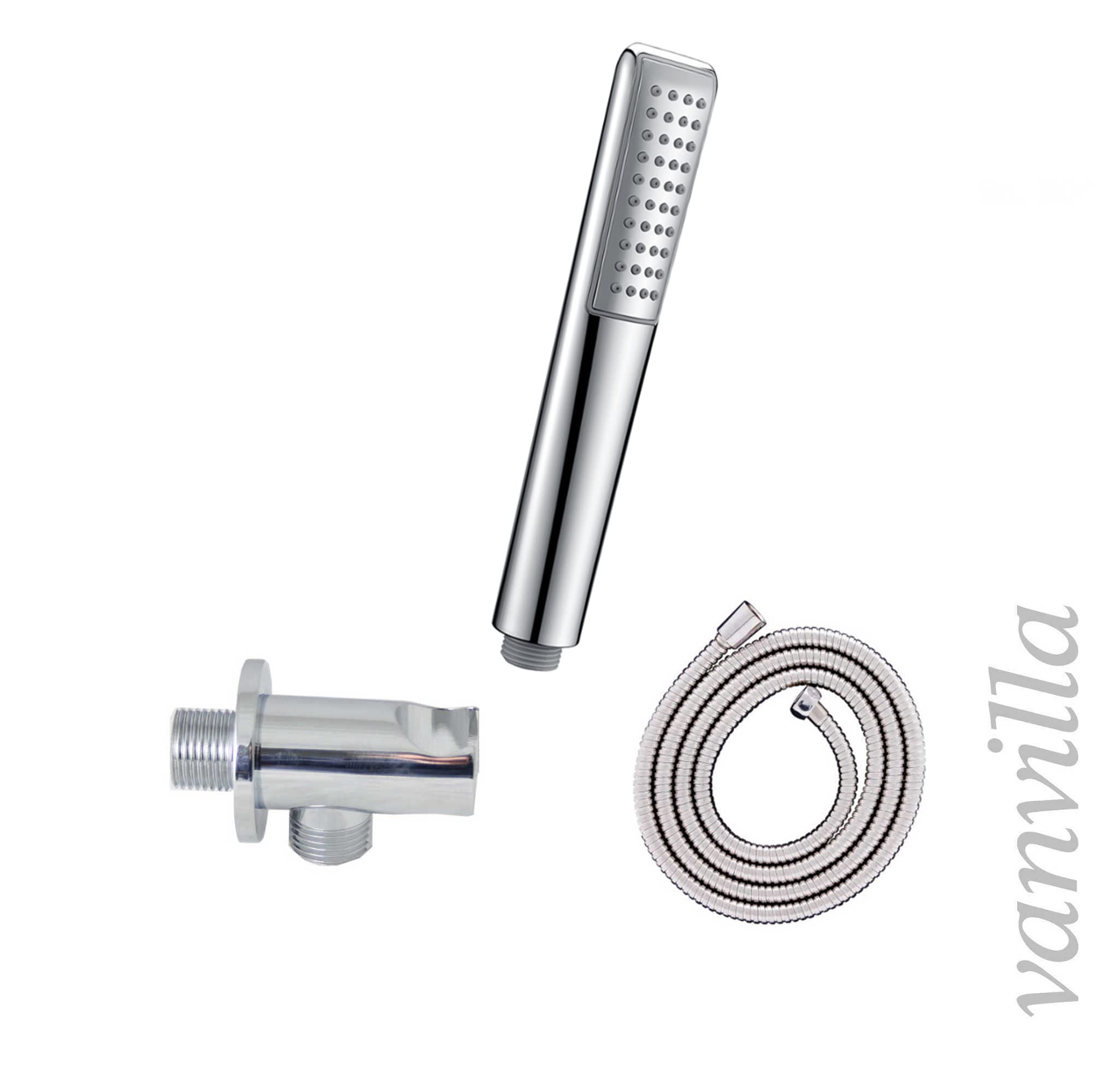 vanvilla Duschsystem Unterputz mit Duscharmatur Hansgrohe poliert HGE105-ob