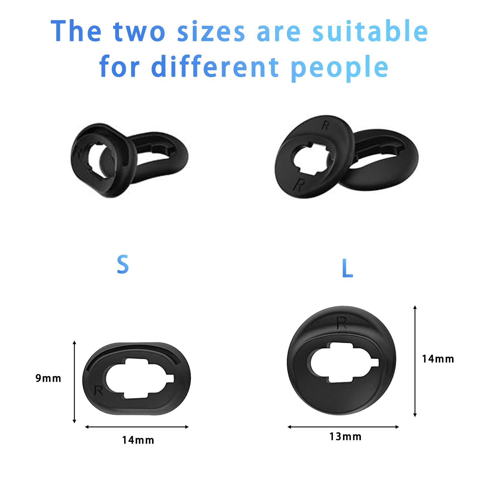 BigKing Punte Per Auricolari, 36 Pezzi Cupole Per Apparecchi Acustici In Silicone, Morbidi E Leggeri, Tappi Per Le Orecchie Di Ricambio Per Foro Interno Da 4,5 Mm-6,0 Mm Auricolari L/M/S - Foto 4