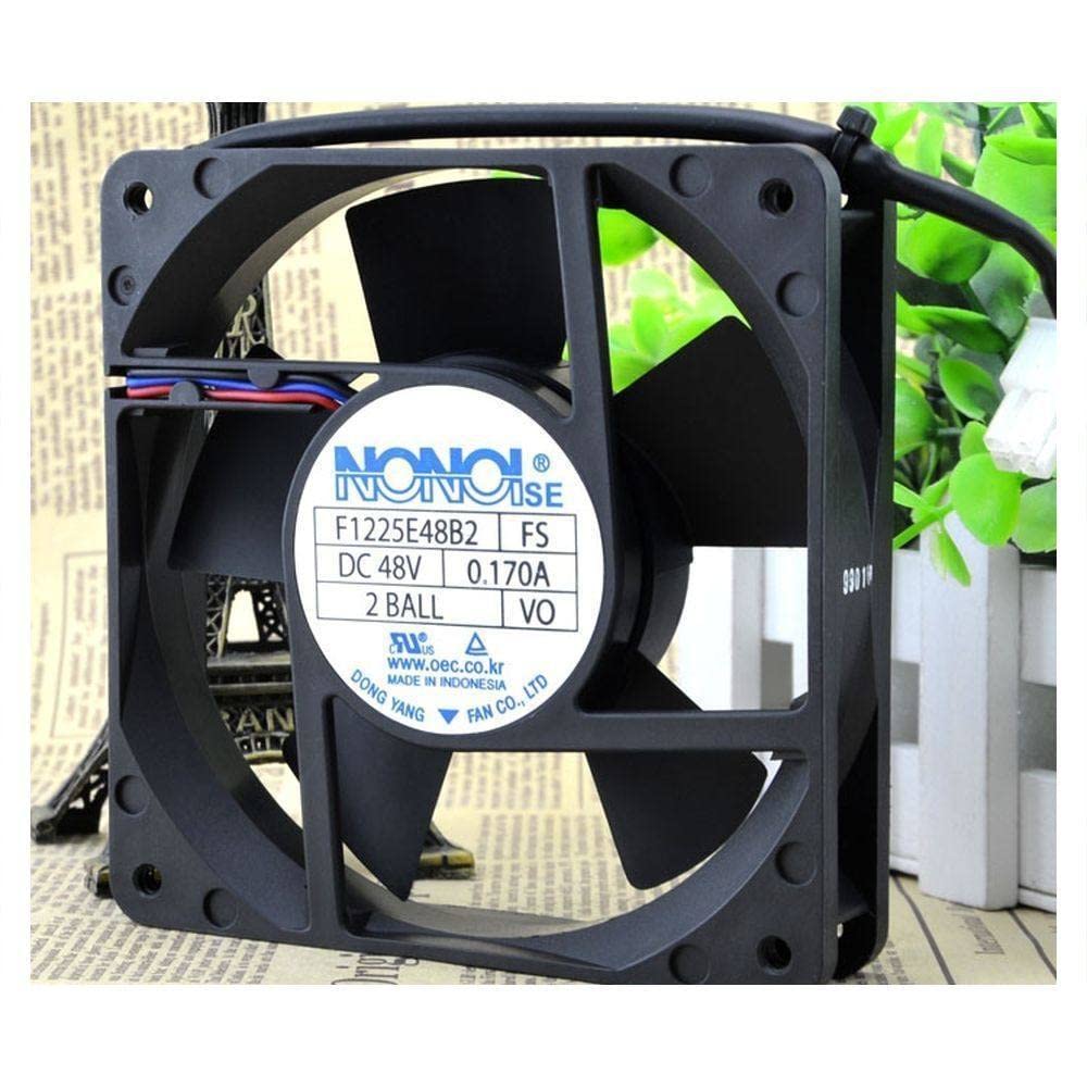 For NONOISE 48V0.17A 12CM 12025 Industrial Power Cooling Fan F1225E48B2