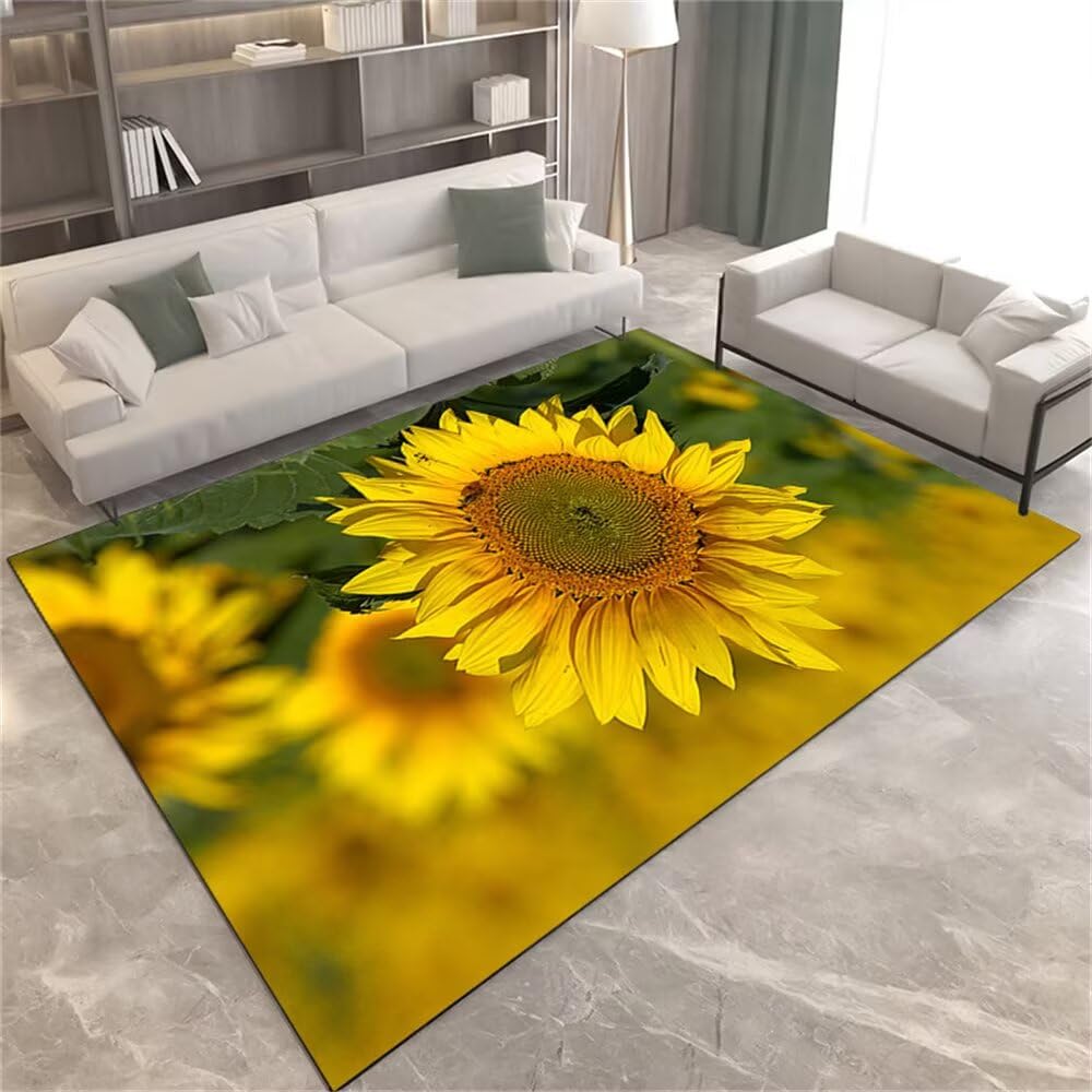 Tapis de couloir vert floral 3D parfait pour une decoration de chambre ado garcon moderne