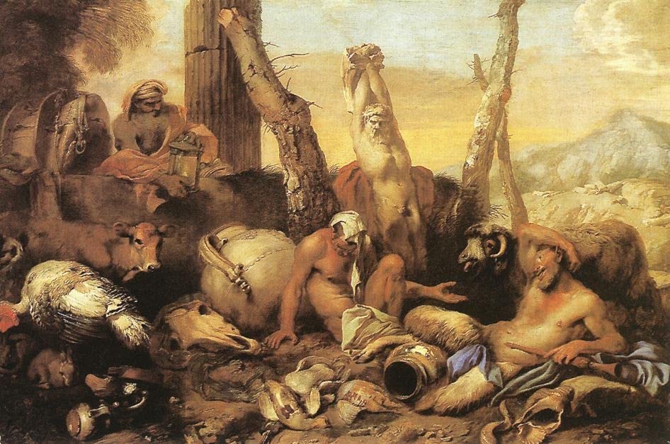 Diogène Castiglione toile murale pour remplacer vos murs vides par de l'art