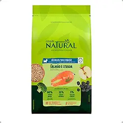 GUABI NATURAL CAO ADULTO MINI PEQUENO SALMÃO E CEVADA 2,5kg