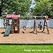 Step2 Naturally Playful Adventure Lodge Play Center with Glider, Kids Outdoor Playset, Two Tier Backyard Playground Set, Slide, Swings, Rope Ladder, Basketball Hoop, Jungle Gym, Children 3-8 Years Old