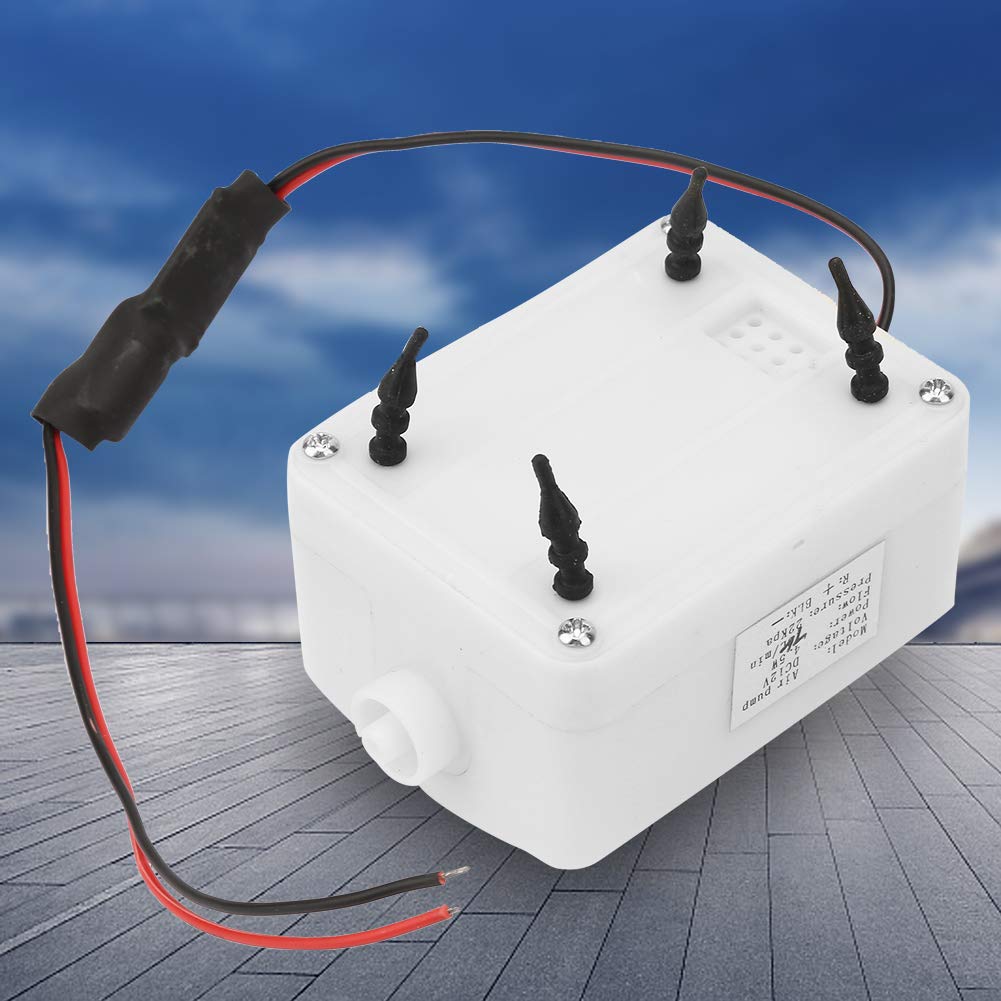 Pompe à Air pour Aquarium Super Silencieuse, 12VDC 4,5W, 7.5L/Min Pompe à Air, pour Oxygénation D'aquarium