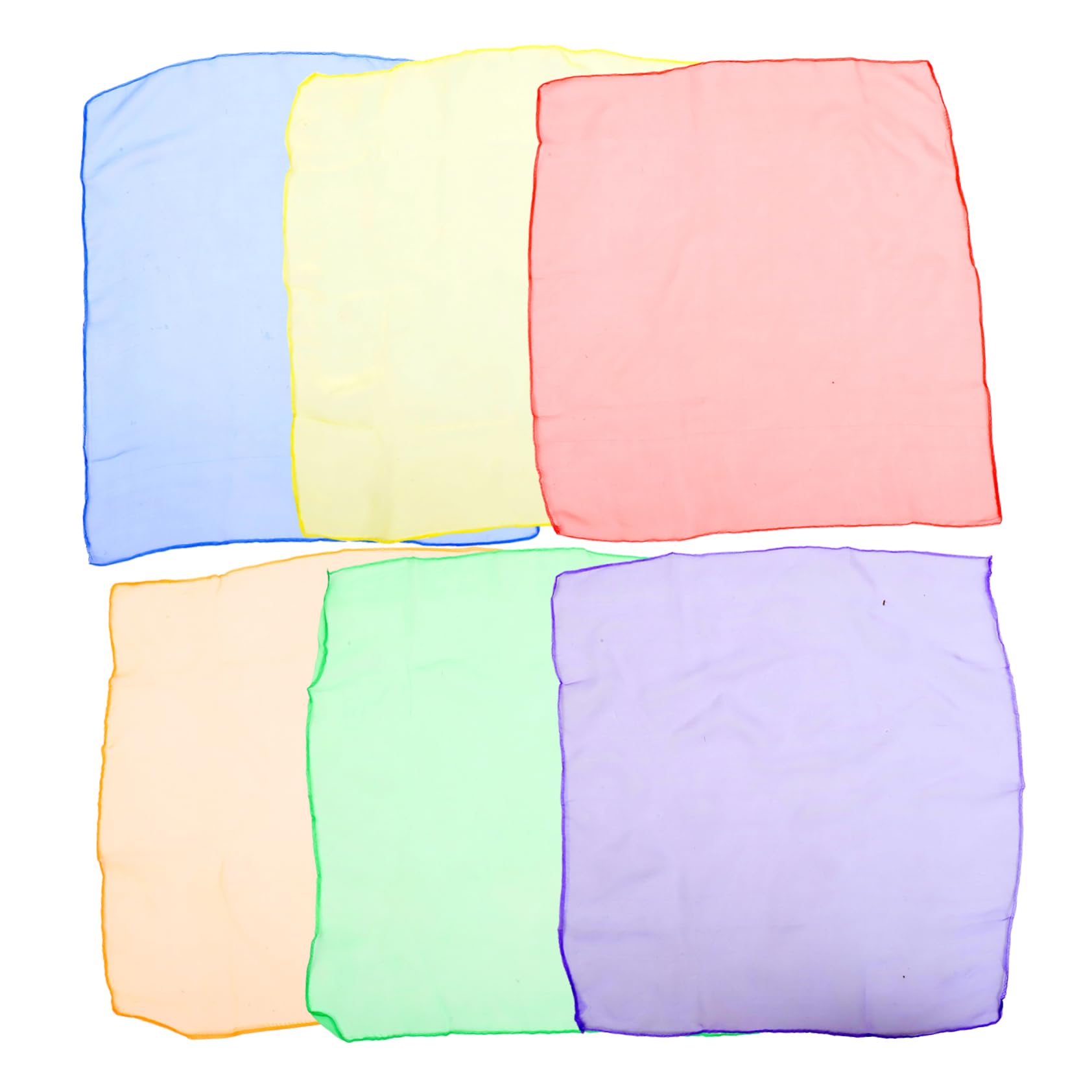 Yardenfun Juggling Dance Scarves Play Scarves for Dance Studios Schools Colorful Square Scarves Rhythm