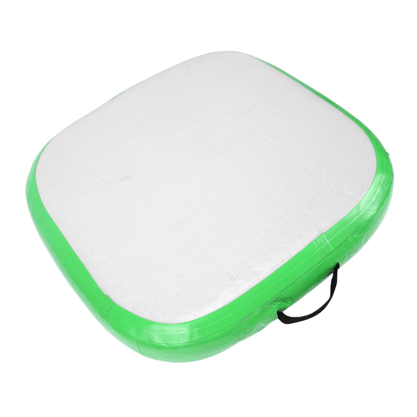 Generic Tappetino Gonfiabile Portatile, Cuscino da Meditazione a Gonfiaggio Rapido, per Palestra, Casa, Spiaggia, PVC, Verde Erba, 66 X 66 Cm