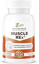 ZEN LIFE HERB Muscle REx - Joint, Muscle & Nerve Support - Relax Aches & Chronic Discomfort Plant-Based Supplement (60 Capsules)