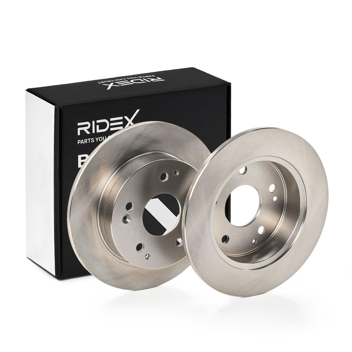 RIDEX 82B0473 2x Disco freno Posteriore senza viti/bulloni Compatibilità con HONDA CIVIC VII Hatchback EU, EP, EV