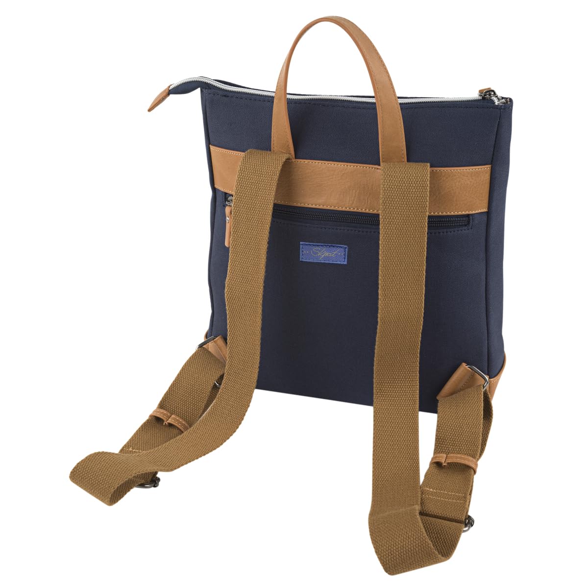 SKPAT - Bolso Mochila Mujer Elegante Tipo Casual Moderna Para Vestir Mochilas Mujer Estilo Urbano Mochila Negra Mujer Pequeña Ideal Para Uso Diario, Marino