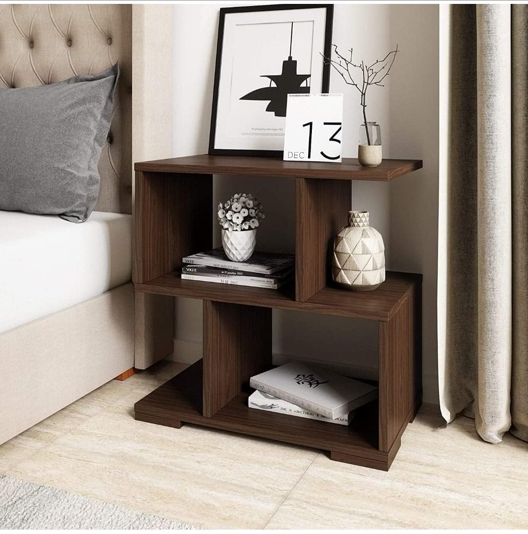 Table Top Bookshelf - Countertop Bookcase with Drawer, Engineered Wood S-Shaped Desktop Storage Organizer Table Shelf Book Rack for Home Study Room (B0D47B2L7C) Amazon Price History, Amazon Price Tracker