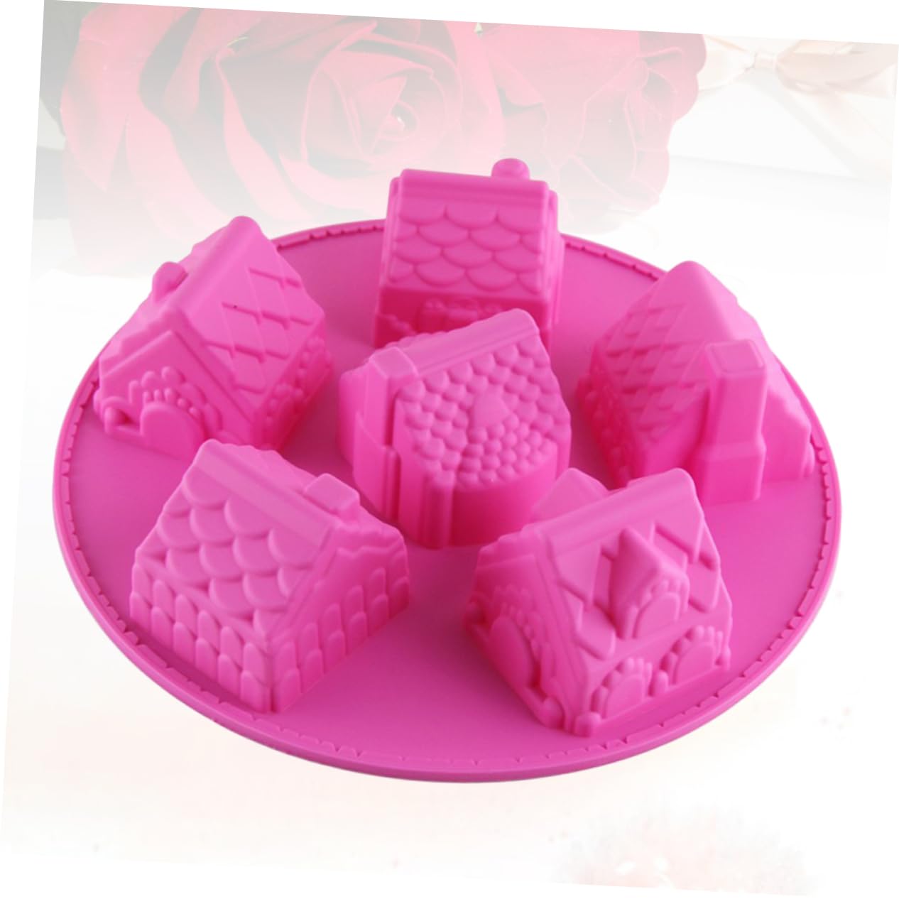 Abaodam 3pièces Moules Silicone Créatifs Pour Gâteaux Et De Formes De Maison Non-adhésives Pour Pâtisserie à Domicile Couleur Aléatoire