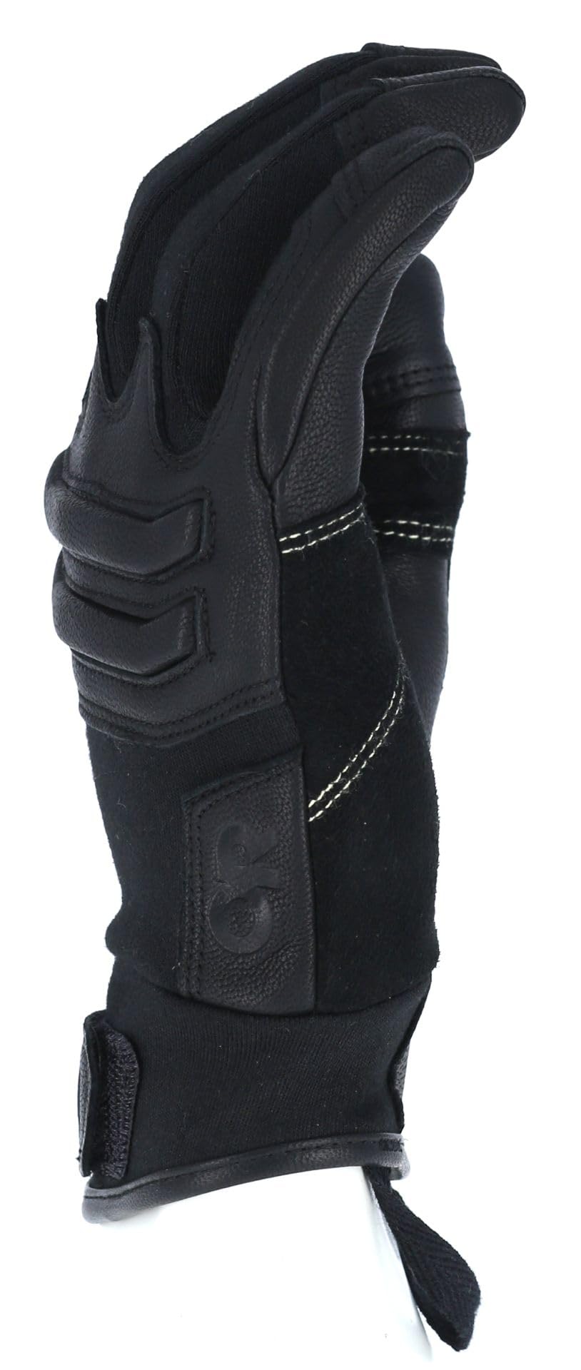 Outdoor Research Ironsight II FR Glove | trudnopalne rękawice taktyczne, Nomex i Kevlar, skórzane palce, do ekranów dotykowych, czarne, XXL