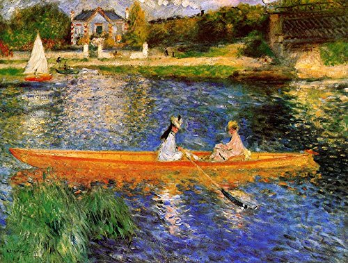 Boating on The Seine - Pierre-Auguste Renoir. Art Print Poster (24" x 18")