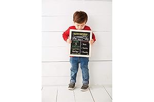 Personalized Mud Pie Birthday and School Chalkboard Sign with Stand - Perfect...