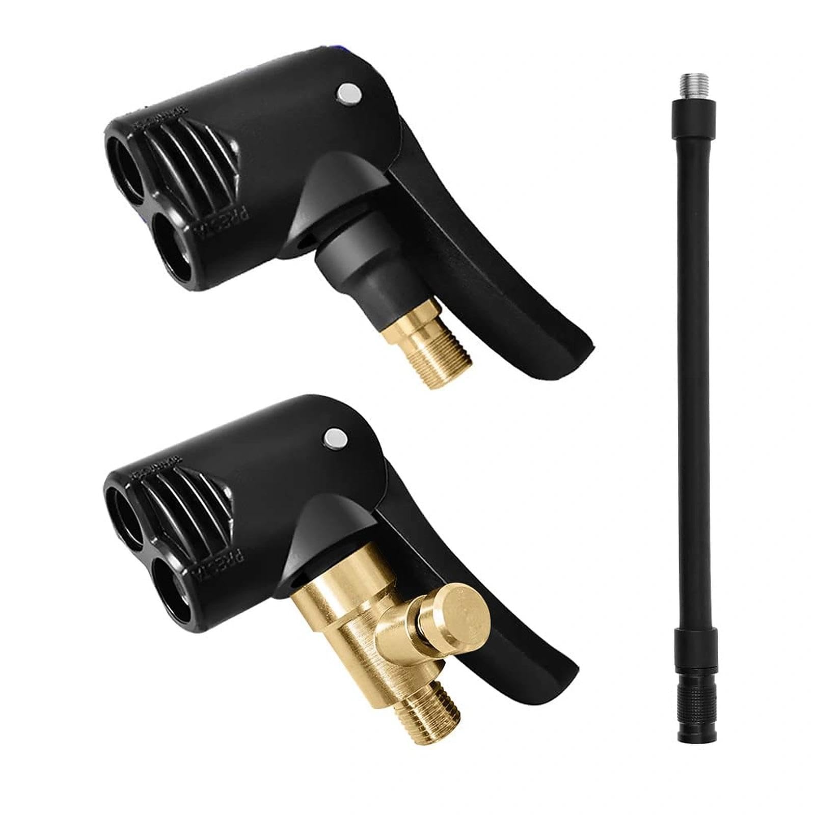 Connettore Valvola Pneumatica Universale 2 In 1 | Ugello Gonfiaggio In Ottone Per Auto E Moto - 3
