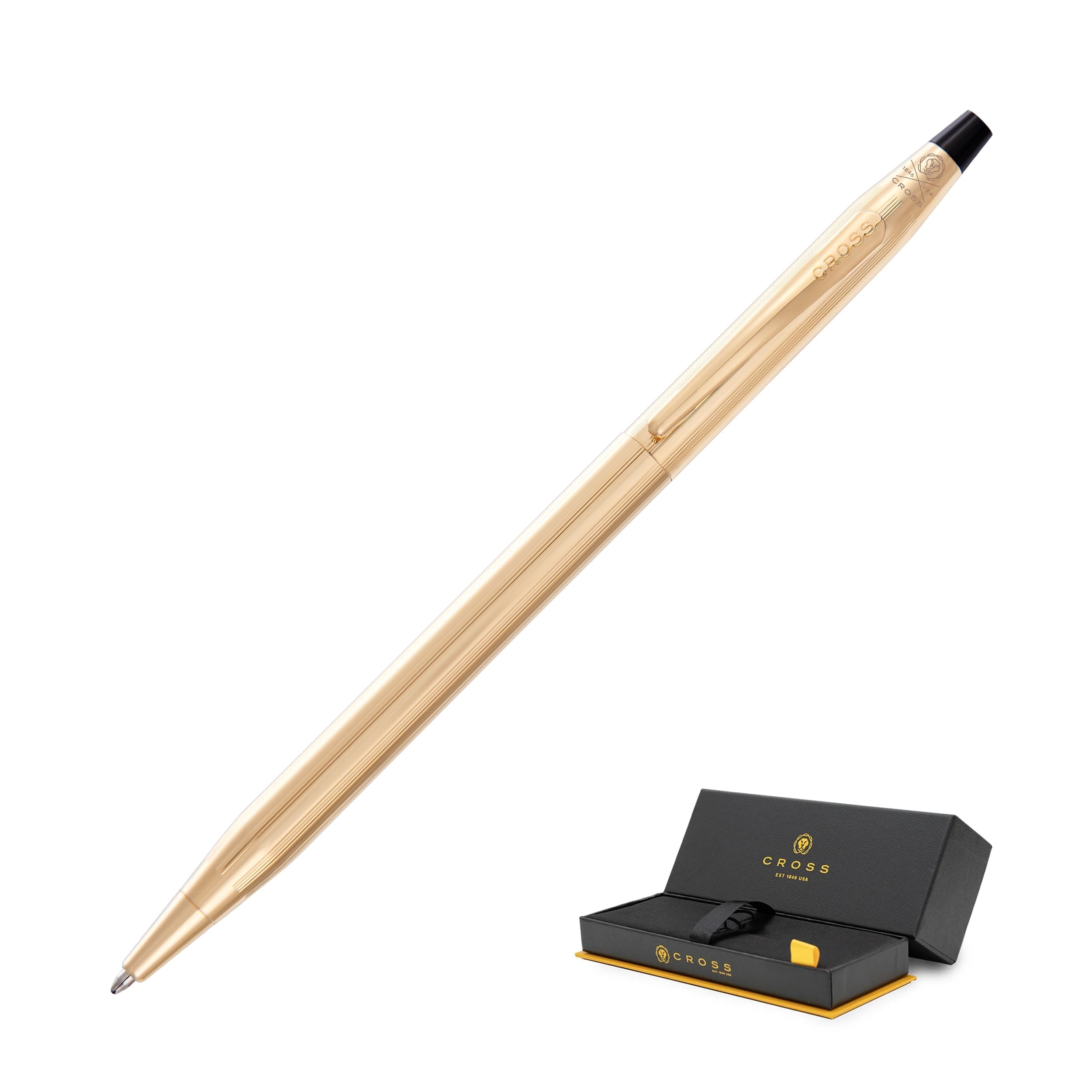Cross Classic Century Refillable Ballpoint Pen, Limited-Edition 23KT Gold Plated luxury Ballpen, Presented in a Luxury Gift Box - Medium Point, Black Ink, Gold