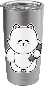 Cat Bodybuilder Dumbbell Bodybuilding Stainless Steel Insulated Tumbler