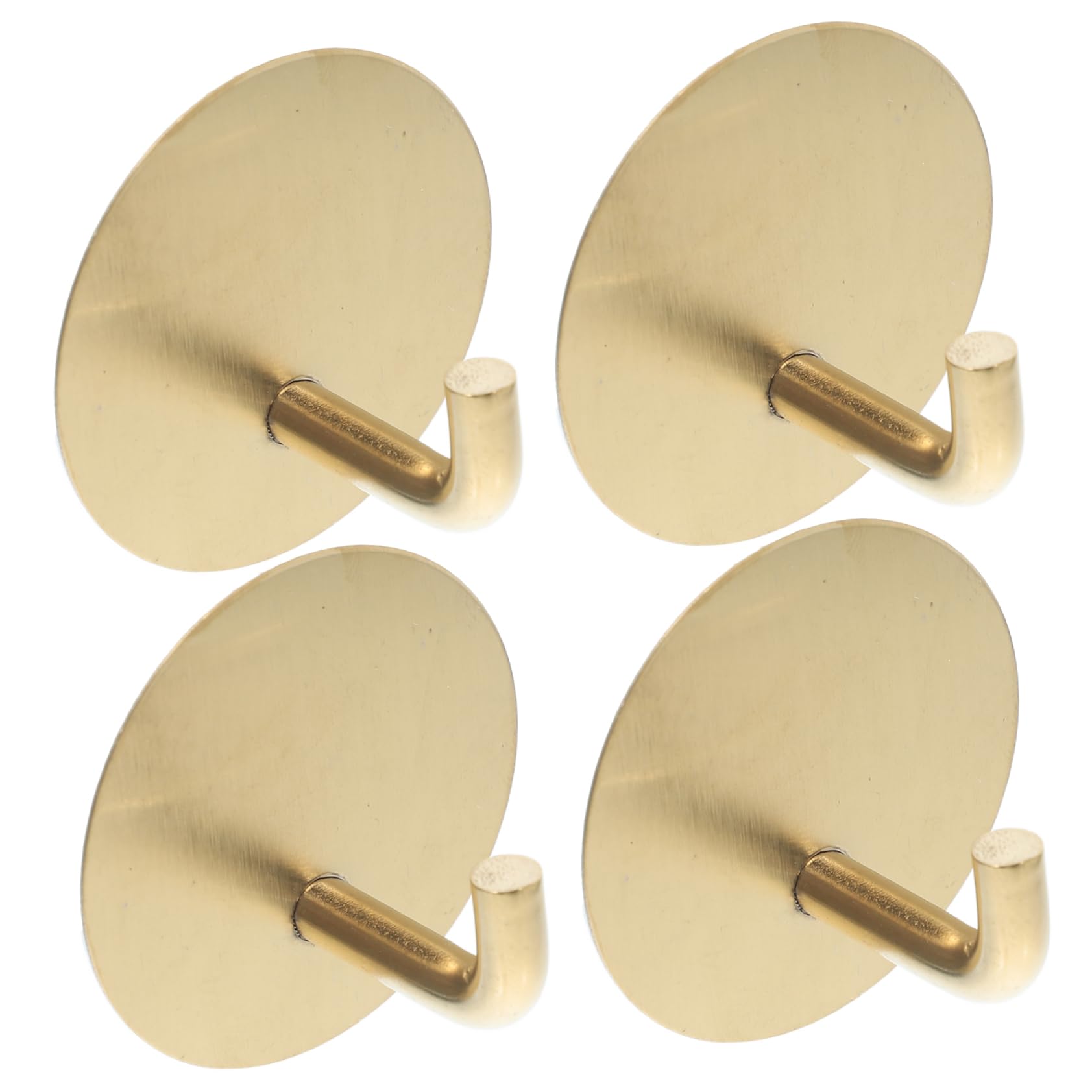 NUOBESTY 5 Series Gancho De Acero Inoxidable Ganchos De Baño Para Toallas Pegarse En Los Ganchos De Las Toallas Gancho Para Toallas De Cocina Gancho Autoadhesivo Golden 4 Piezas X 5