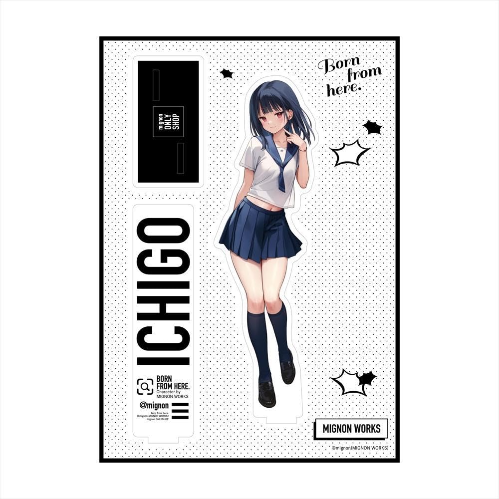 mignon works　いちご　アクリルスタンド　6種 まとめ Amazon.co.jp: mignon オンリーショップ アクリルフィギュア いちご