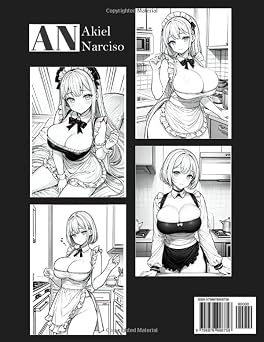 Sexy Anime Coloring Book: HOT MAID: NSFW Anime Girls Coloring Pages with Naughty Women Illustrations for Adults. (Anime Sexy Coloring Book)
