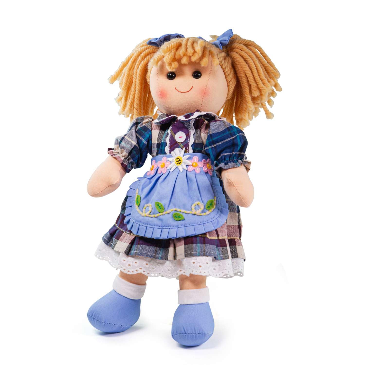 Bigjigs Toys Katie Puppe, mittelgroße weiche & kuschelige Stoffpuppe