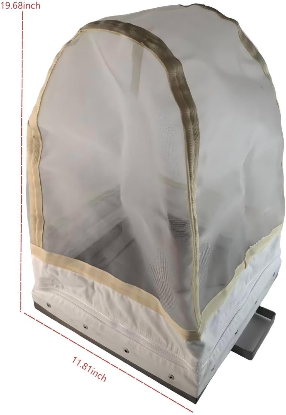 Surber Foldable benthic Animal net; quantitative Sampling benthic net, 304 Stainless Steel Frame, mesh Size 11.81in