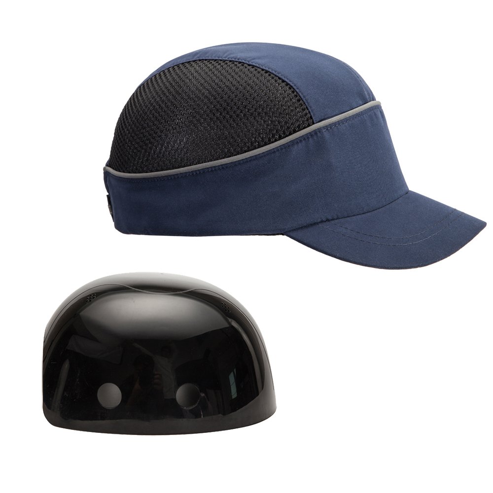 Safety Bump Cap with with Reflective Stripes, Lightweight and Breathable Hard Hat Head Protection Cap