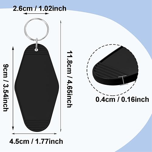 Miniatura 2 de PPhtony Llavero de motel en blanco para llaves de hotel, soporte para bolsas, llaves de coche, impresión de vinilo de resina, grabado, manualidades,