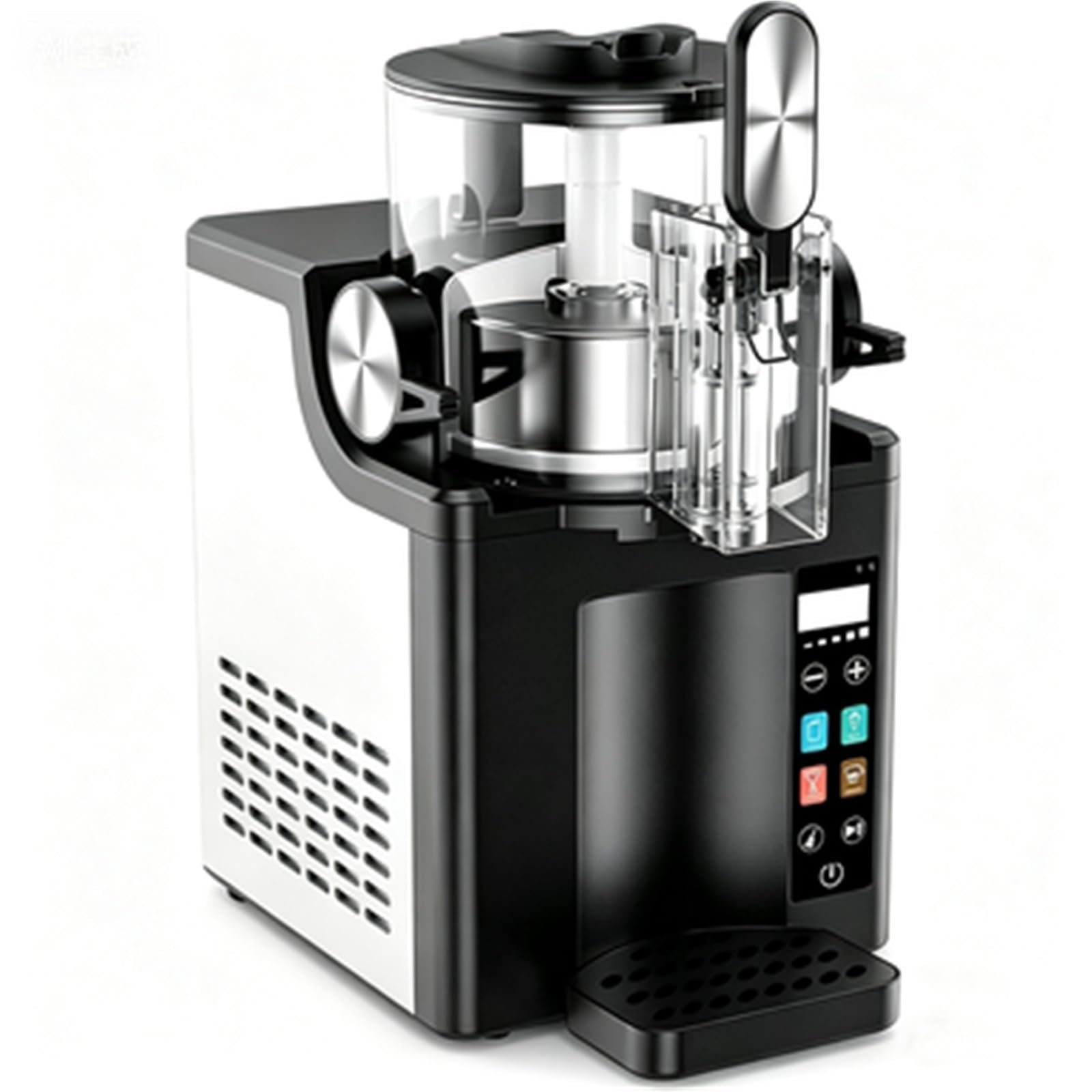 Máquina de granizados, máquina de granizados comercial, máquina for hacer bebidas congeladas de 1,8 l con autolimpieza y 5 ajustes preestablecidos de pantalla táctil y temporizador