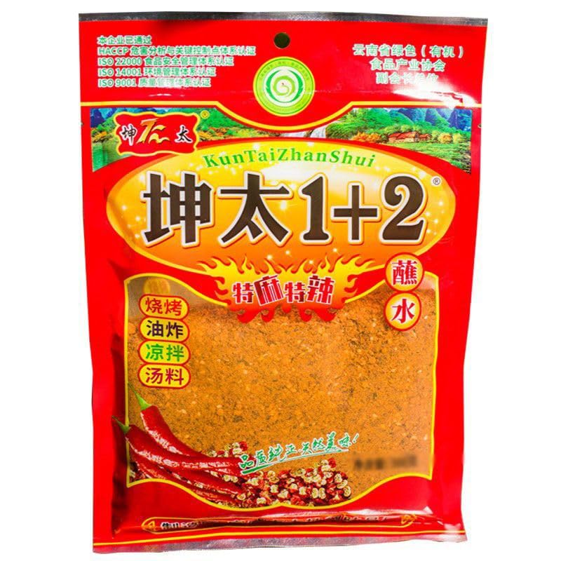 Zercumm Picante Sumergido en Agua Chili en Polvo 300G Barbacoa Condimento Molde Para Hornear Chili en Polvo Especiado (1 bolsa 300g)