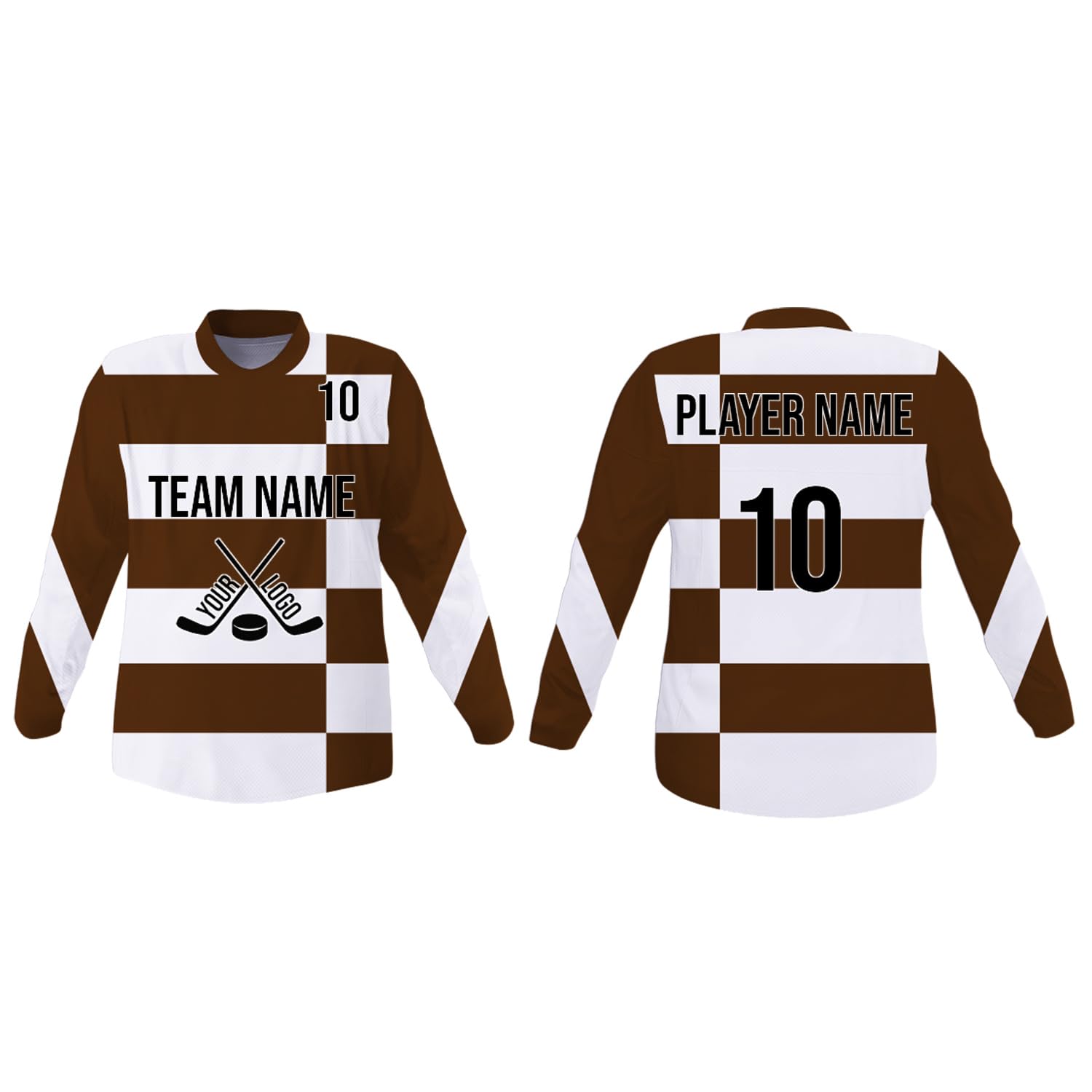SGS Sports Gear Custom Hockey Jersey, Personalized Reversible or Standard Design with Name &amp; Number, Hockey Jersey