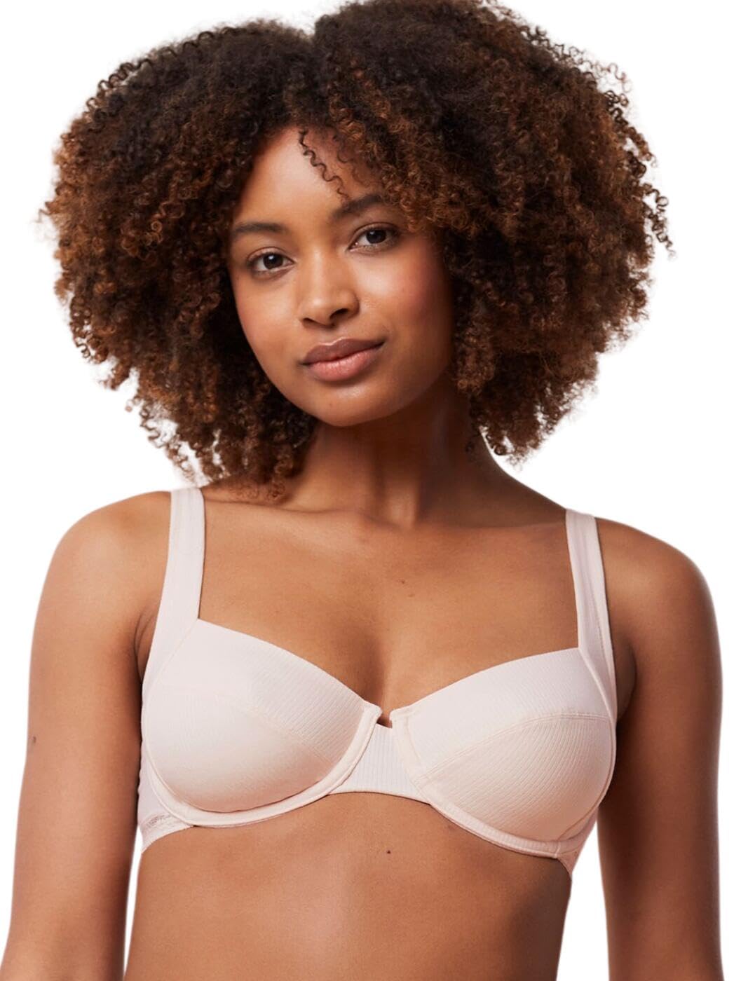 32E Triumph Natural Spotlight Bra Non-Padded Underwired Moulded Fabric Bras