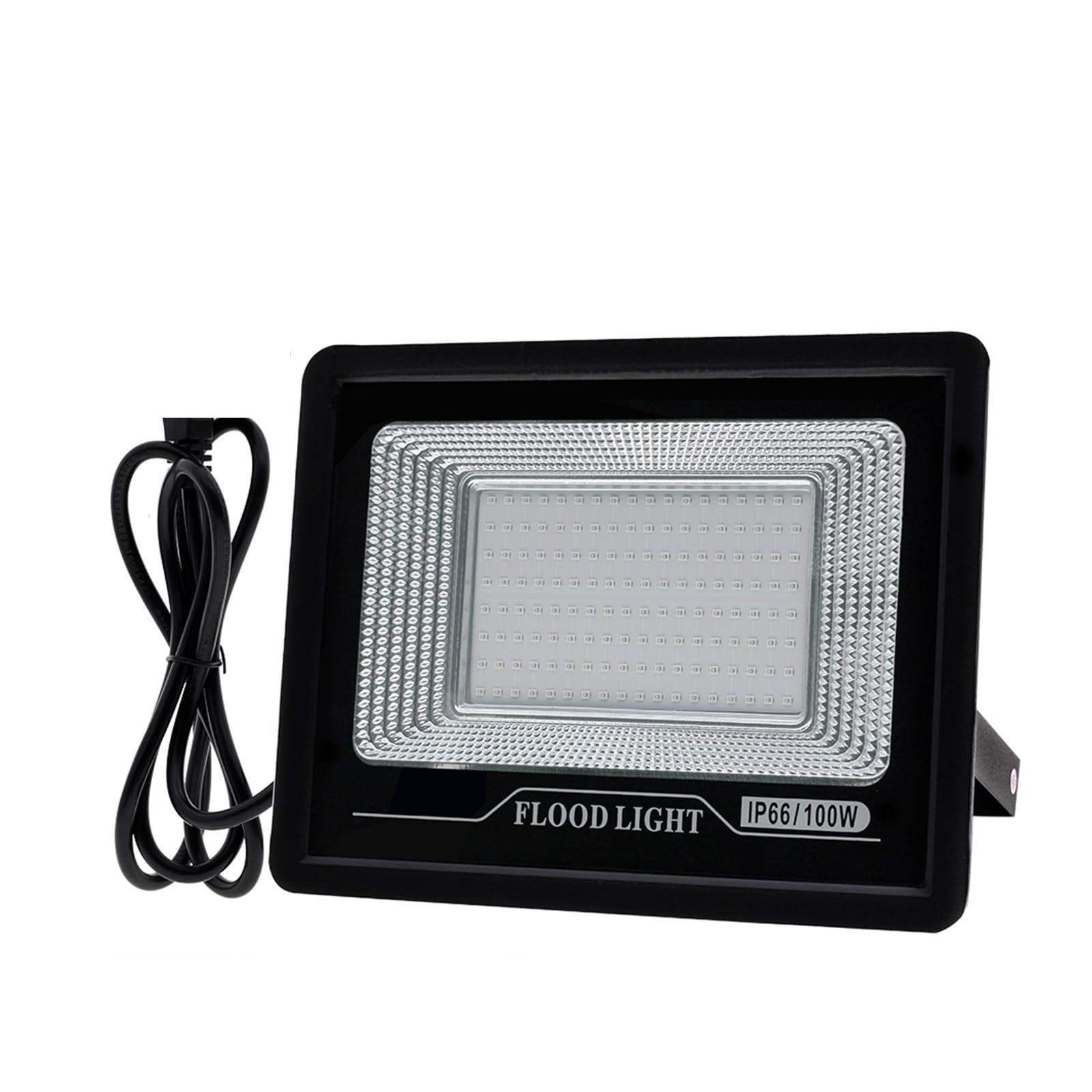 LLOOPK LED Flood Light, UV Flood Light Fluorescent Stage Lamp 50W 100W Ultraviolet LED Black Waterproof Floodlight Party Halloween Decoration(100W with Plug)