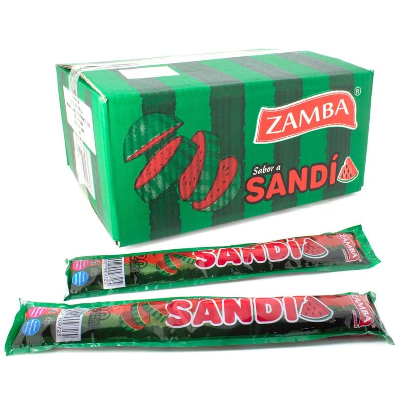 Flash ZAMBA Polos Líquidos para Congelar, Polines 1 Caja 55 Unidades (Sandia)