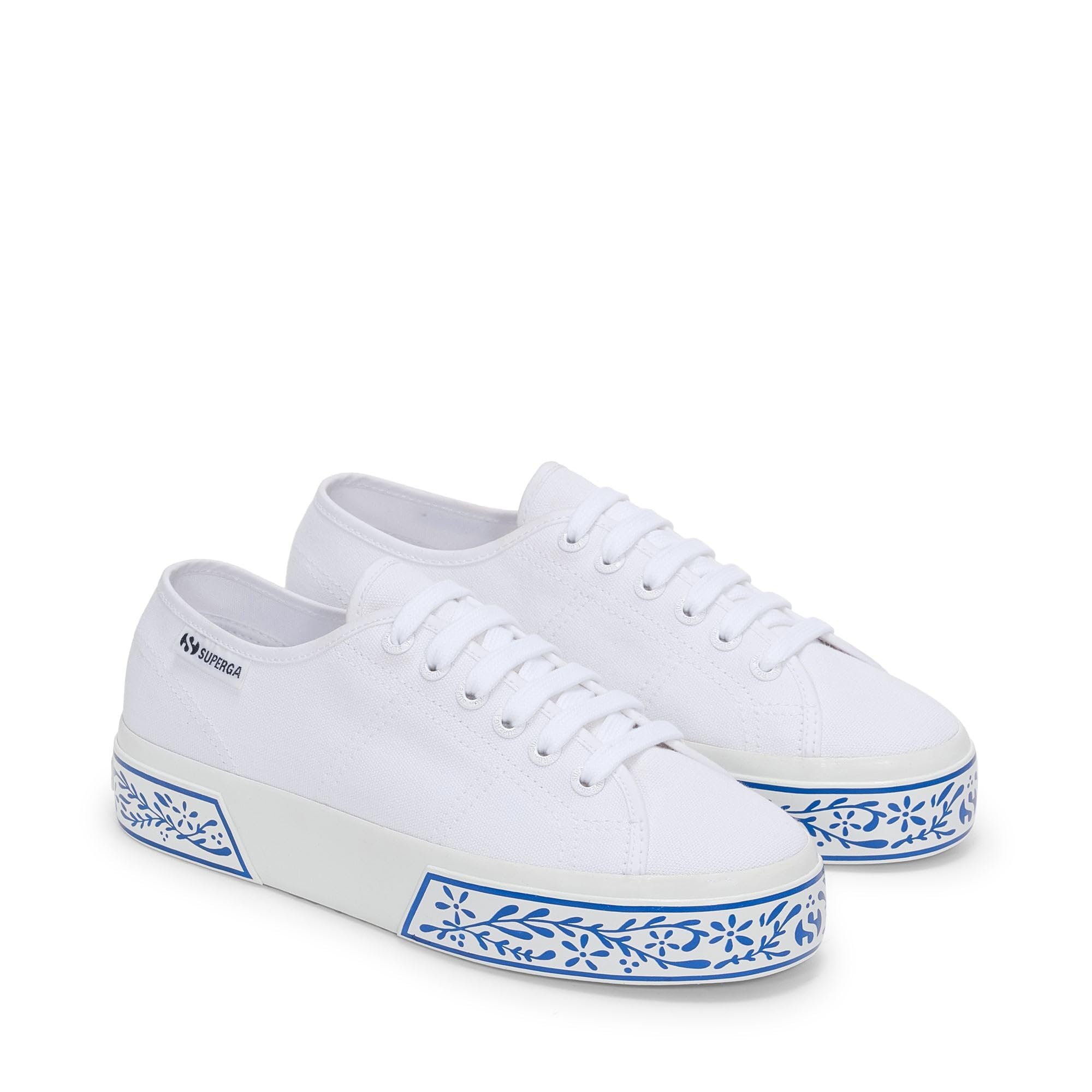 SUPERGA - Sneakers, Donna, Cotone, Casual, 3740 Platform Ceramic Print Leggera