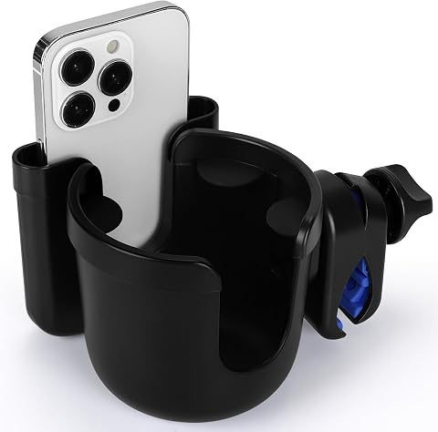 Accmor 2-in-1 Walker Cup Holder with Phone Holder, Wheelc...