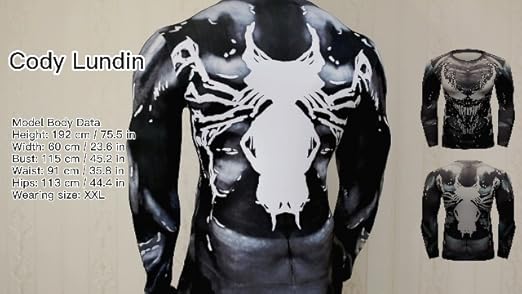 Cody Lundin Ensemble De Compression Imprimu00e9 3D Pour Homme