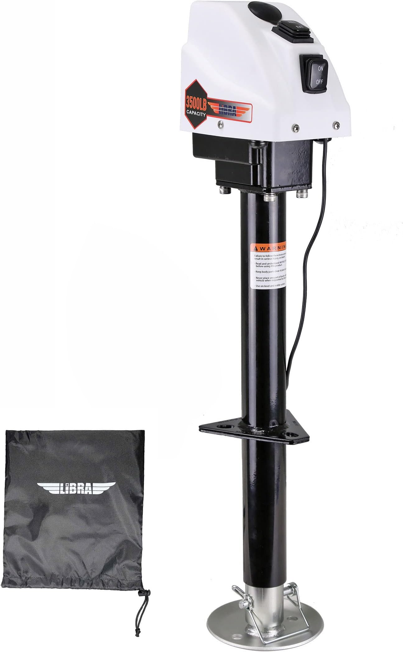 Lippert Components 285322 White Power Tongue Jack Automotive