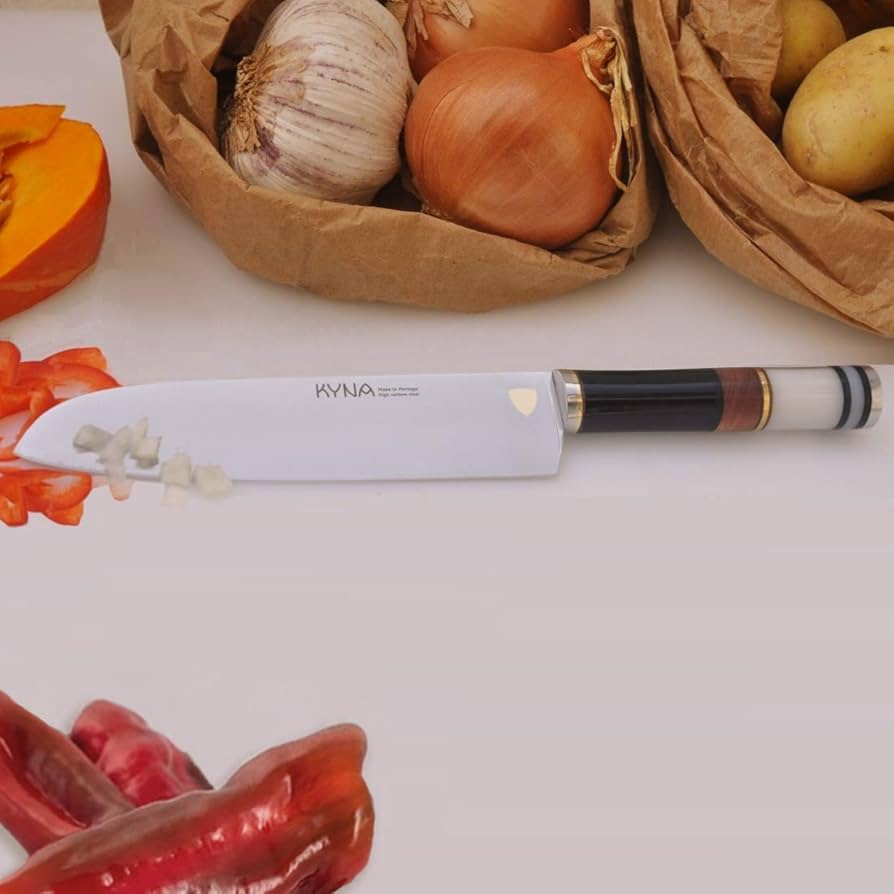 Amazon | KYNA 7-1/8インチ 三徳包丁 ブビンガ 硬材ハンドル