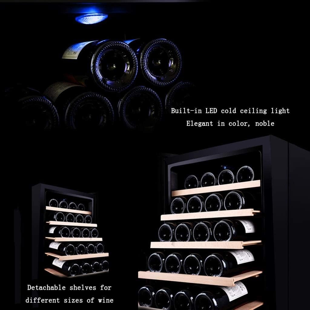 Wine Cabinet Built-in Household Mini Electronic Wine Cabinet Ice Bar Refrigerated Freezer Wine Cooler,Black-65 * 49.5 * 26cm