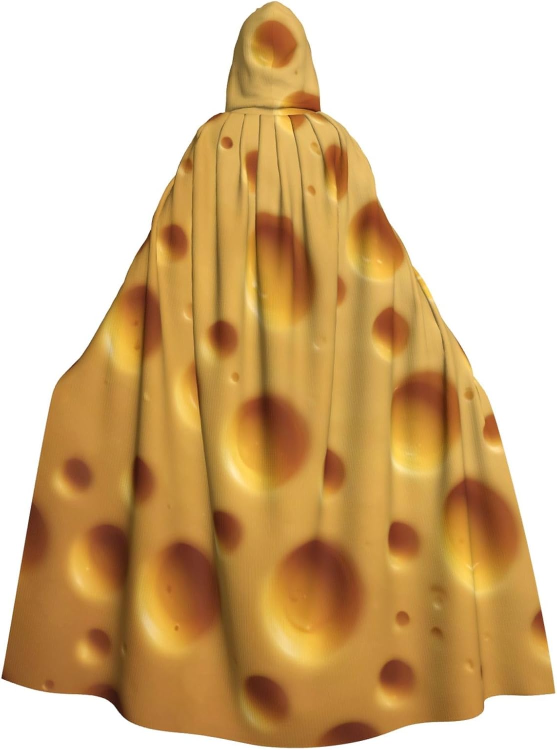 Yellow Cheese Cape Halloween Hooded Cloak Costumes Party Cape Cosplay Decorations for Women Men