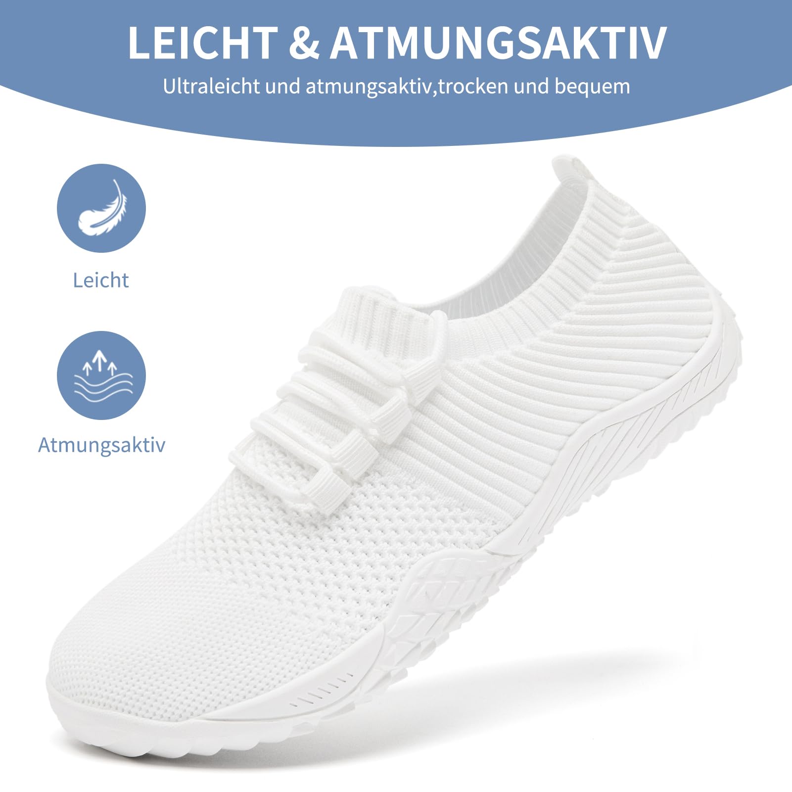 Barefoot Mujer Zapatillas Deportivas Zapatos Deportivos Comodos Fitness Zapatillas Barefoot Minimalistas Zapatos Running Antideslizantes