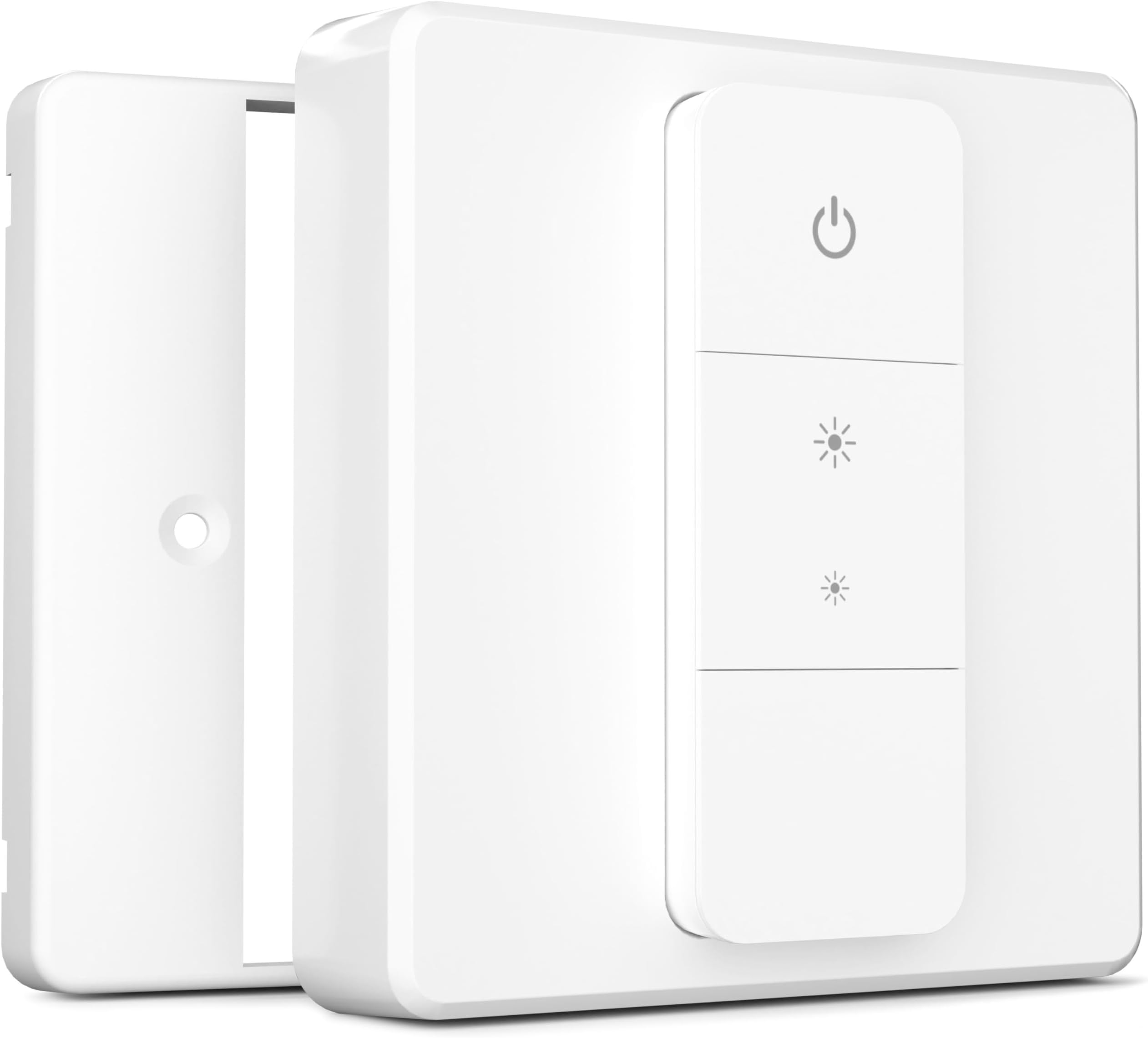 Classic Switch Cover for Philips Hue Dimmer V2, Compatible with Hue Switch Cover, Remote Light Switch Plate Adapter, 1-Gang (2-Pack)