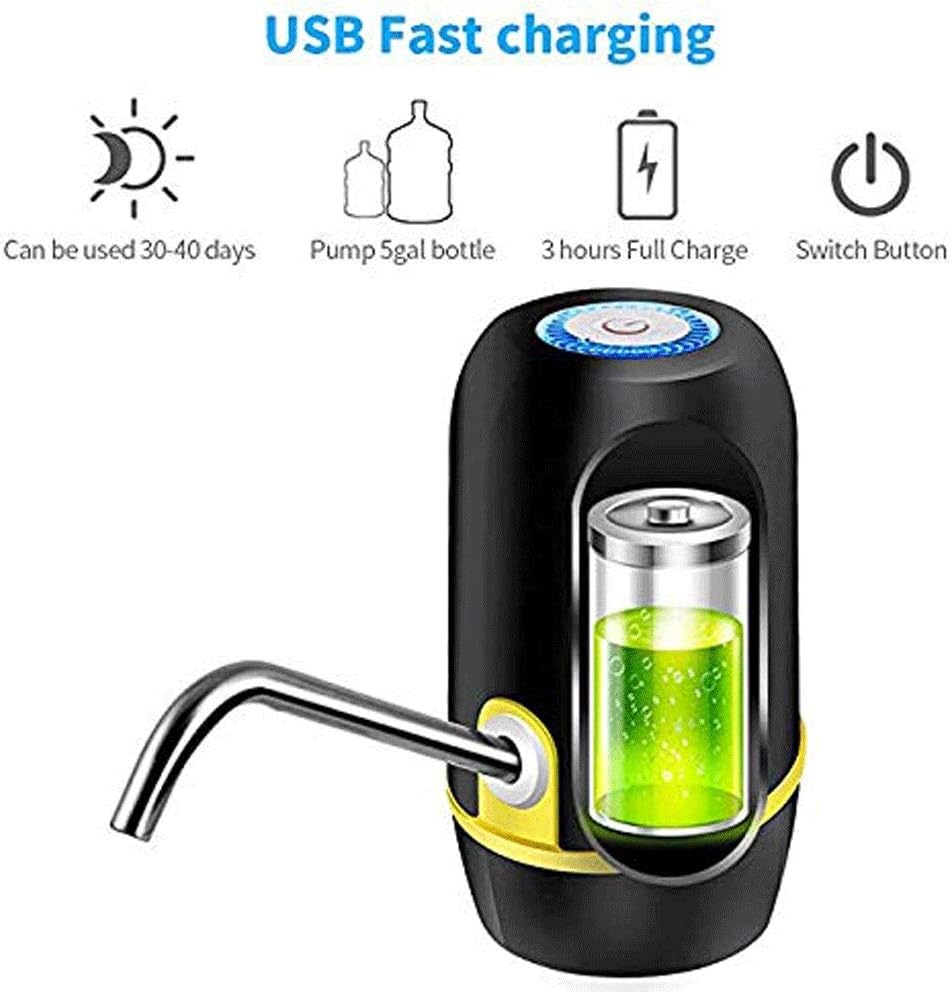 Water Bottle Dispenser,Electric Drinking Pump Portable Universal Charging for 2-5 Gallon